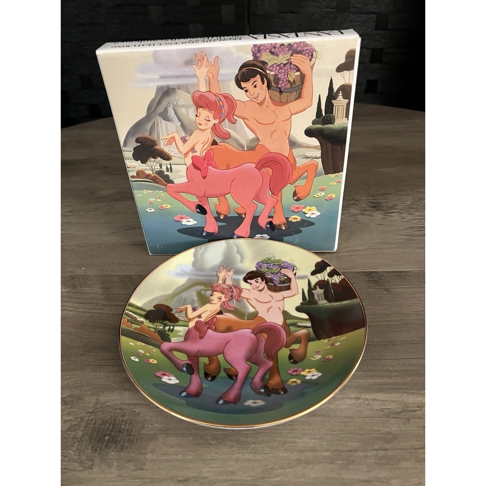 Disney Fantasia 50th Anniversary Plate w/Box 6th Pastoral Symphony Excel.‎ Cond.